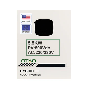 В наличии в ЕС и США Гибридный Солнечный Инвертор Onduleur Hybride 5,5 кВт 48 В Инвертор Hibrid Grid Поддержка Параллельных Инверторов Solares Hibrido