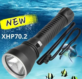 Профессиональный фонарик для подводной охоты с аквалангом XHP70.2 Фонарик для дайвинга Водонепроницаемый фонарь для подводной охоты