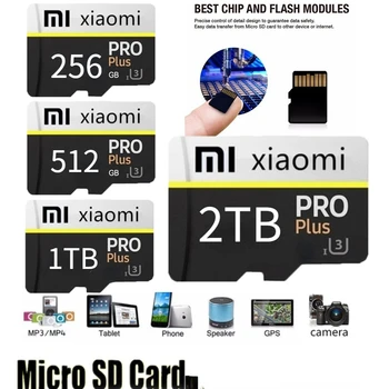 Оригинальная Карта памяти 256 ГБ Флэш-мини-карта Micro SD 256 ГБ 512 ГБ 1 ТБ 2 ТБ Класса 10 Высокоскоростная карта Micro TF 512 Гб microSD