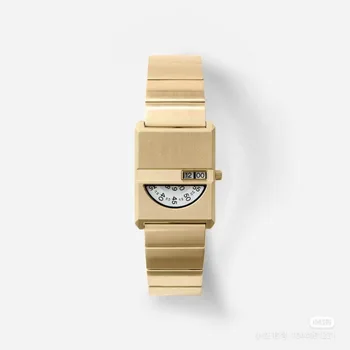 Новые кварцевые часы со стальным ремешком, импульсные ретро квадратные простые модные женские часы, креативные нишевые часы