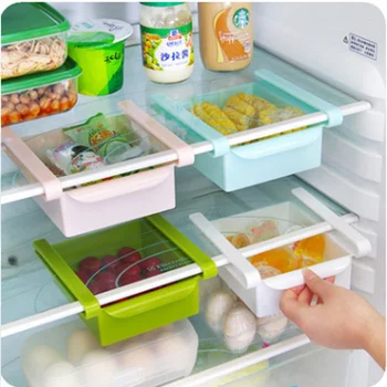 Холодильник, Корзины для хранения яиц и фруктов, Пластиковый Органайзер для холодильника, Выдвижной ящик, полка для контейнеров, Кухонные принадлежности-органайзеры