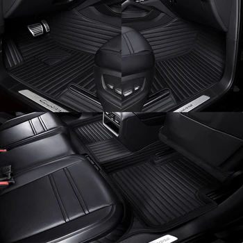Автомобильные Коврики из искусственной кожи на заказ для Skoda Kodiaq 5 Seat 2016-2022 года Детали интерьера Автомобильные Аксессуары Ковер