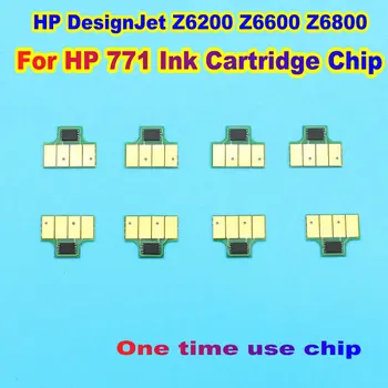 Одноразовый Чип чернильного картриджа HP 771 Одноразовые Чернильные Чипы Для принтера HP DesignJet Z6200 Z6600 Z6800 MBK RED M Y LM LC PBK LGY