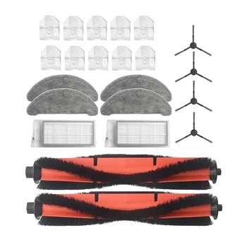 Аксессуары Для Xiaomi Roidmi EVE Plus Роботизированный пылесос, швабра, ткань, фильтр Hepa, щетка, мешок для пыли, Запасные части для Замены