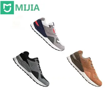 2022 Обувь Mijia Ретро-кроссовки Винтажные мужские кроссовки из натуральной кожи, замша, дышащая спортивная обувь с сеткой