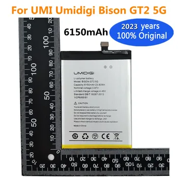 2023 Года Новый 100% Оригинальный Аккумулятор Для UMI Umidigi Bison GT2 5G Bateria 6150mAh Сменный Аккумулятор Номер отслеживания + Инструменты