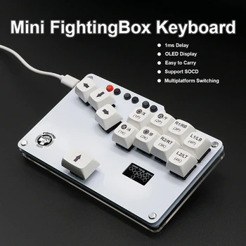 Прочная Клавиатура HitBox Fighting Box Gamepad с открытым Исходным кодом Firmwareподходит Для Аркадного Джойстика Street Fighters Part 896C