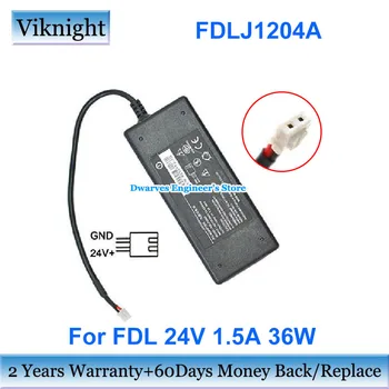 Подлинный 24 В 1.5A 36 Вт Адаптер переменного тока FDL FDLJ1204A Зарядное устройство Для GPRINTER S-L813 GP-L80250II L407 S-L803 L80180I Источник питания принтера